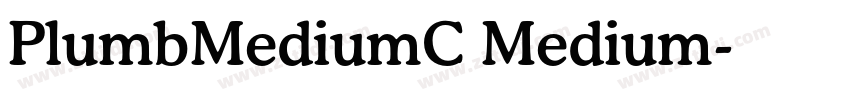 PlumbMediumC Medium字体转换
